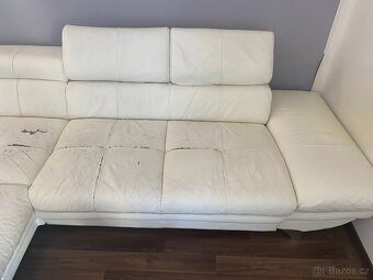 Kožená rohová sedačka – VELKÁ – LEVNĚ – SPĚCHÁ - 8