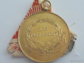 R-U zlatá medaile statečnost Franz Josef 1914 Tapferkeit - 8