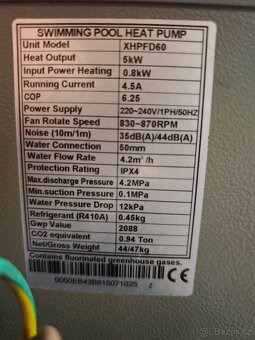Bazénové tepelné čerpadlo Brilix 5kW - 8