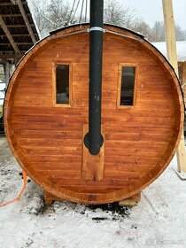 Finská sudová sauna - ruční výroba - 8