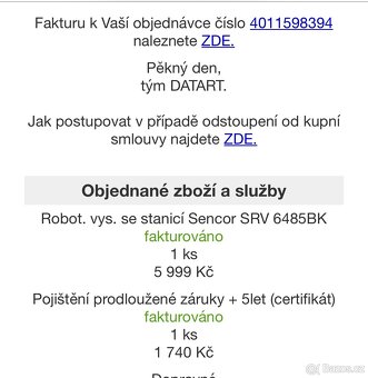 Roboticky vysavač Sencor, NOVÝ, prodloužená záruka - 8