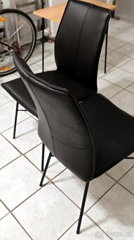 Kožené židle černé - 8