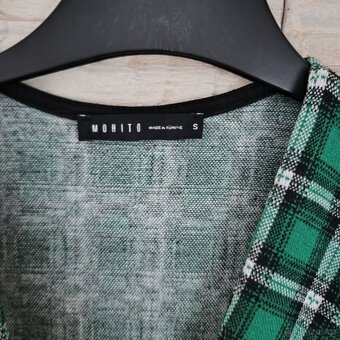 Zelené teplejší šaty mohito S 36 - 8