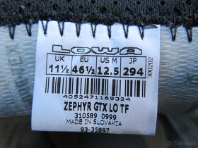 Outdoorová obuv LOWA Zephyr GTX UK 11.5, EU 46.5, US 12.5 - 8