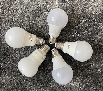 chromový lustr / 5 misek - 8