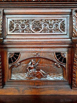 Starožitný francouzský bufet-kabinet Bretaň - 8