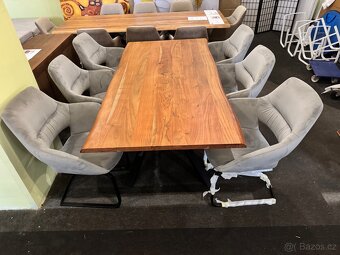 Luxusní NOVÝ Jídelní set s 6 křesly a stolem Akát - 8