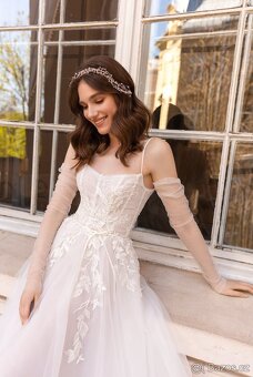 Luxusní nenošené svatební šaty, Lucile, XS/S - 34/36 EU - 8