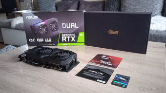 RTX 3070 ASUS DUAL O8G - PERFEKTNÍ STAV - JAKO NOVÁ - 8