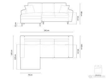 Rohová sedací souprava MOGHAN - 8