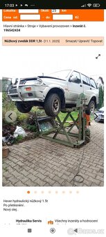 Nůžkový zvedák mobilní do 2t DDR po servisu - 8