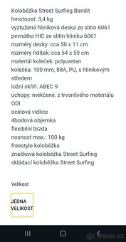 KOLOBEZKA BANDIT STREET SURFING ORANZOVÁ - 8