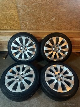 ALU Kola ŠKODA 5x112 R17 VENUS Letní Pneu 225/45/17 - 8