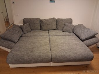 Velká rozkládací sedačka s úložným prostorem - 8