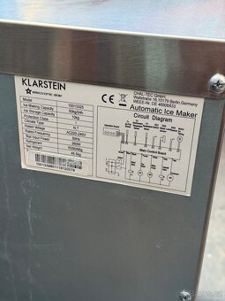 Výrobník ledu Klarstein Powerer XXXL. Záruka - 8