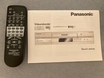 S-VHS video Panasonic, HIFI stero, 6 hlav, ovladač - 8