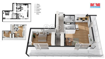 Pronájem bytu 2+kk, 62 m², Kvasiny - 8