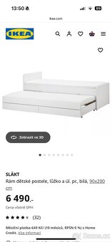 Postel s výsuvem IKEA SLAKT - 8