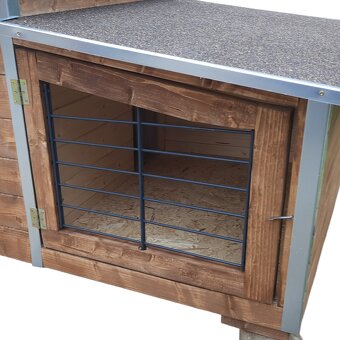 Bouda pro psa s terasou (Palubky/OSB), 6 velikostí - 8