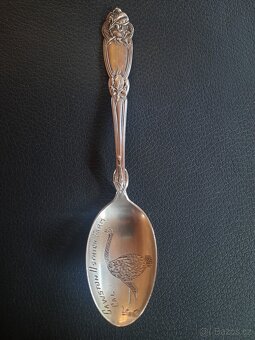 9 ks historických stříbrných sběratelských lžiček - 8