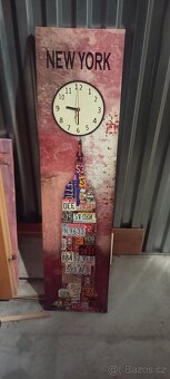 Dekorace, obrazy, zrcadlo v dřevěném rámu cca.110x50 - 8