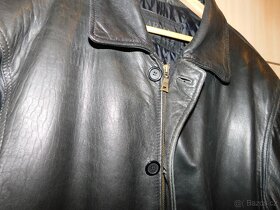 Pánská, černá, kožená bunda vel. 52 - 8