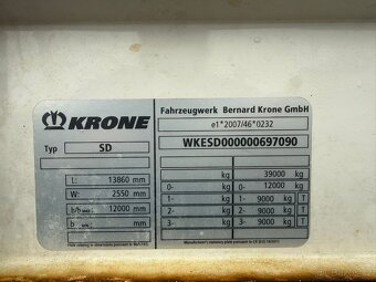 Krone SD MEGA LINER SAF zvedací náprava - 8