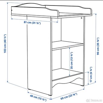Přebalovací stůl IKEA SMÅGÖRA - 8