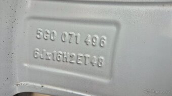 Originál Alu VW Golf 7/5x112 R16 ASPEN - 8