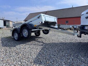 Přívěsný vozík dvouosý 252x130cm, 750kg, sklopný, 130km/h - 8