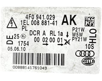 Levé přední xenon světlo 4F0941029A Audi A6 C6 4F r.v. 2006 - 8