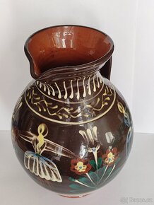 VELKÝ DŽBÁN, POZDIŠOVSKÁ KERAMIKA, značený, 28cm - 8