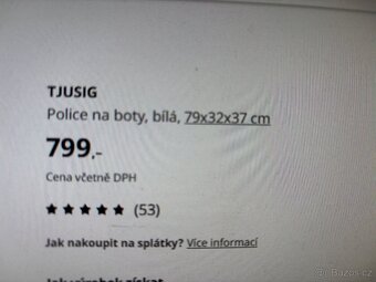 Botník Ikea TJUSIG police na boty - 8