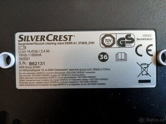 roboticky vysavac silvercrest SSWR A1 - 8