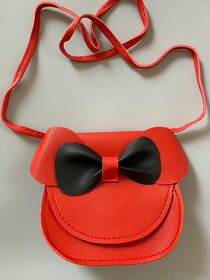 Nová kožená světle růžová dětská kabelka Minnie - 8