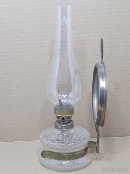 Retro stolní petrolejová lampa - ČSSR - 8