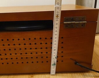 Retro dřevěný gramofon Platinum LC-6289 – rádio AM/FM, CD - 8