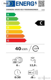 Myčka nádobí, 800 W, mini myčka - 8