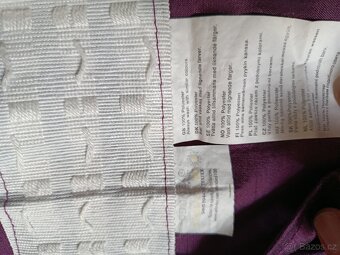 Závěsy modré a závěsy dekorační fialové - 8