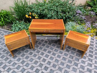 Retro set Femina - noční stolky, toaletka, zrcadlo - 8