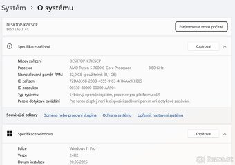☑️Herní PC RYZEN 5 7600,RTX 4070,32 GB DDR5,2 TB SSD - 8