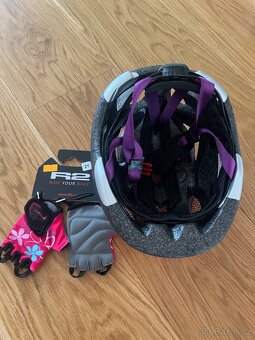 Detska helma Abus Rookie top stav a rukavice - 8