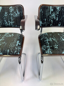 Luxusní křesla B64, Marcel Breuer, renovace, šelak - 8