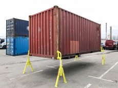 Přídavné nohy na lodní kontejner - překládání kontejneru č.1 - 8