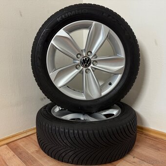 VW PASSAT B8 5x112 R17 ET40+ZIMNÍ 215/55R17 6/5mm - 8