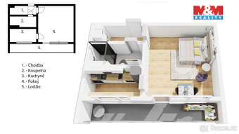 Prodej bytu 1+kk, 35 m², Hradec Králové, ul. Třebechovická - 8