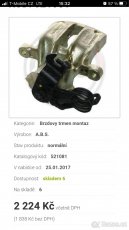 BRZDOVÝ TŘMEN A.B.S. 521081 - 8