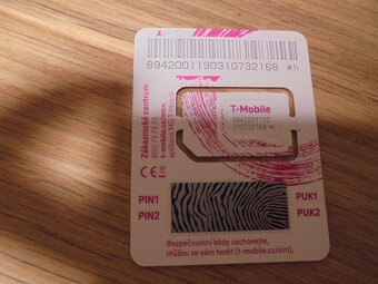 2x sim karta T-Mobile-cena za obě - 8