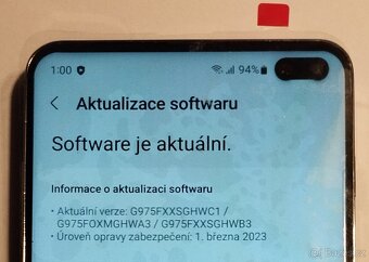 Prodám mobil Samsung Galaxy S10+ 8GB/128GB, černý, Stav A - 8