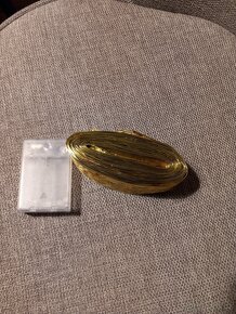 NOVÁ Stuha svítící zlatá, 10 m - 8